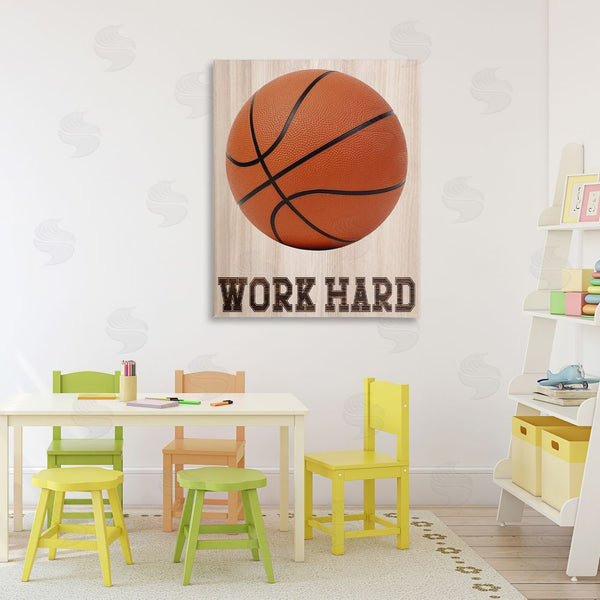 Stupell Industries Marcus Prime | Work Hard Basketball