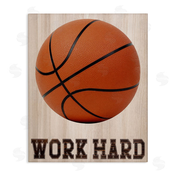 stupell industries Marcus Prime | Work Hard Basketball
