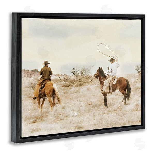 Stupell Industries Marcus Prime | Wrangling Cowboys Western Pair
