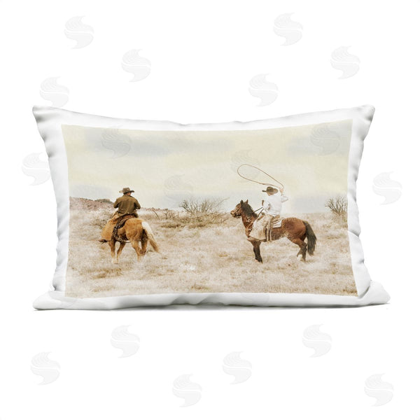 Stupell Industries Marcus Prime | Wrangling Cowboys Western Pair Printed Throw Pillow