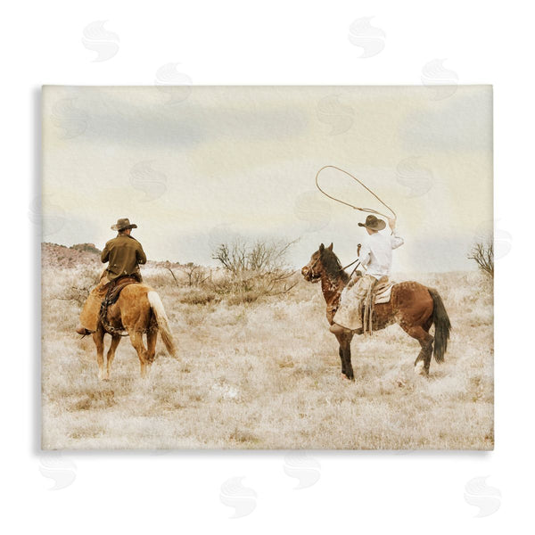 stupell industries Marcus Prime | Wrangling Cowboys Western Pair