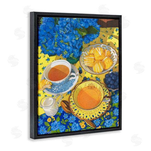 Stupell Industries Mardell Schuster | Blue And Yellow Tea Party