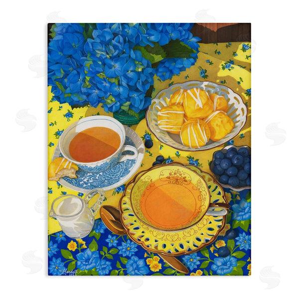 stupell industries Mardell Schuster | Blue and Yellow Tea Party