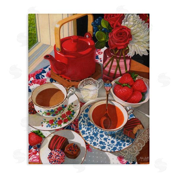 stupell industries Mardell Schuster | Patriotic Tea Party