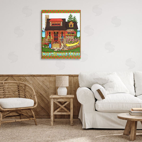 Stupell Industries Mardell Schuster | Patterned Better At Lake Wall Art