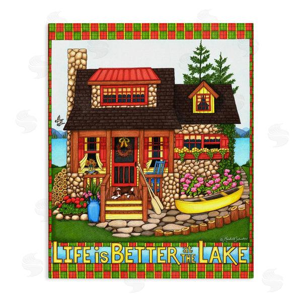 stupell industries Mardell Schuster | Patterned Better At Lake Wall Art