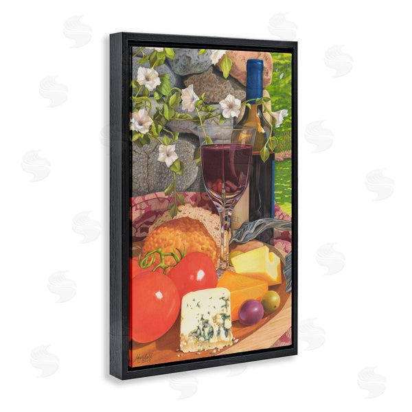 Stupell Industries Mardell Schuster | Wine And Cheese Plate Wall Art