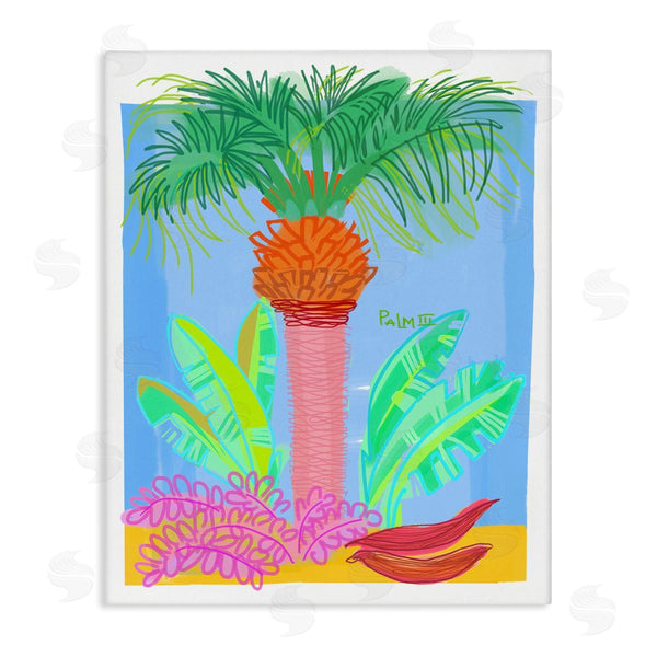 stupell industries Maret Hensick | Tropical Palm Tree Botanicals Summer Beach Day Wall Art