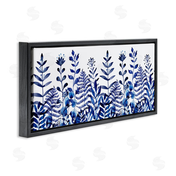 Stupell Industries Maria Over | Blue Sprouting Botanical Herbs Wall Art