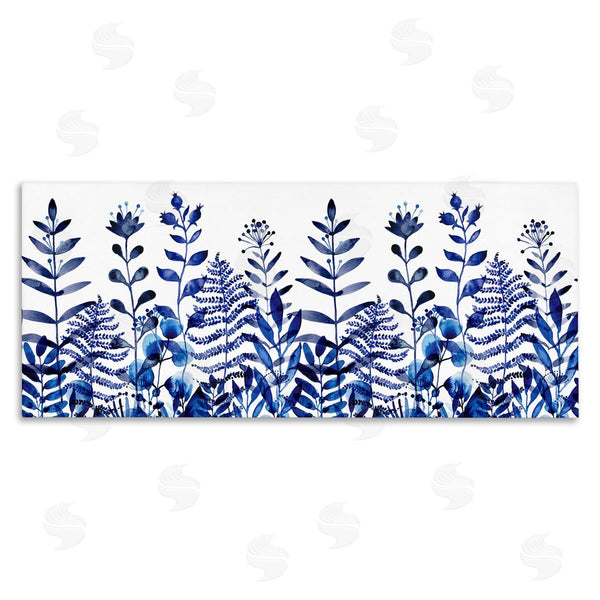 stupell industries Maria Over | Blue Sprouting Botanical Herbs Wall Art