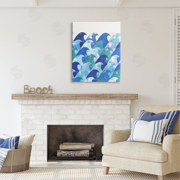 Stupell Industries Marie Le Moal | Abstract Sea Waves Wall Art