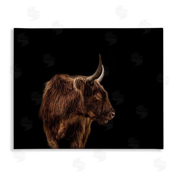 stupell industries Marika Moffit | Cattle Side Portrait Minimal Modern Farm Photography Wall Art