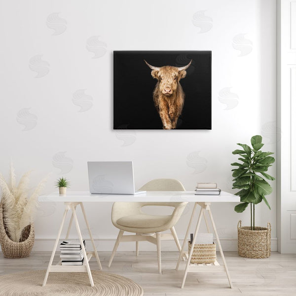 Stupell Industries Marika Moffit | Modern Cattle Portrait Minimal Farm Animal Photography Wall Art