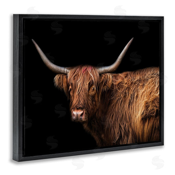 Stupell Industries Marika Moffit | Shaggy Farm Cattle Brown Country Animal