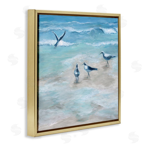 Stupell Industries Marilyn Dunlap | Coastal Seagulls On Beach