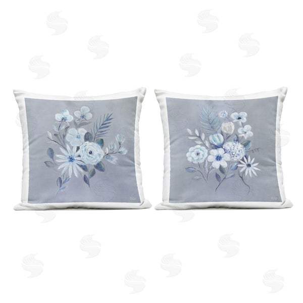 Stupell Industries Marilyn Dunlap | Delicate Flower Bunches Printed Throw Pillow Set