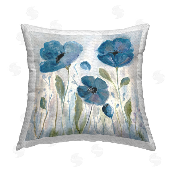 Stupell Industries Marilyn Dunlap | Poppy Garden On Grey Printed Throw Pillow