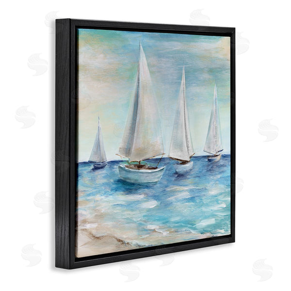 Stupell Industries Marilyn Dunlap | Sailboats Floating Peacefully