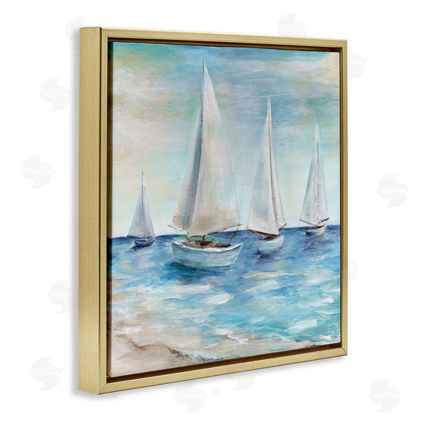 Stupell Industries Marilyn Dunlap | Sailboats Floating Peacefully