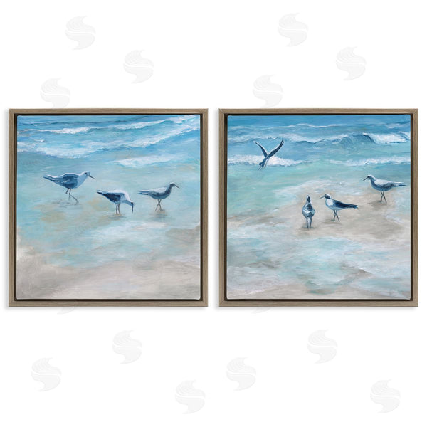 Stupell Industries Marilyn Dunlap | View Of Seagulls On Shore