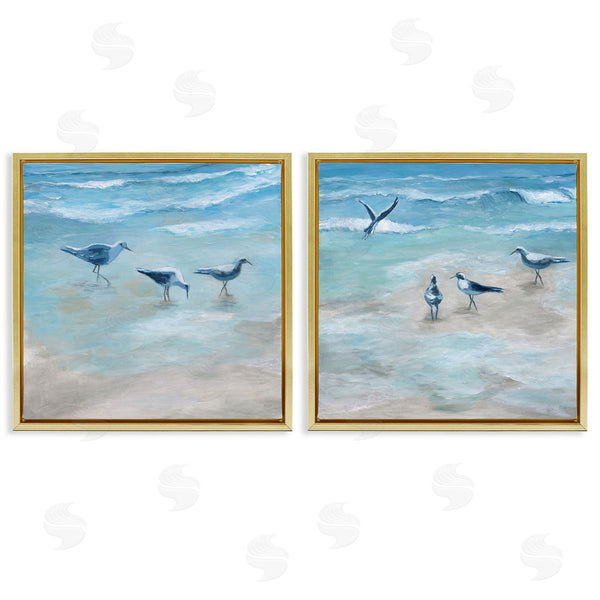 Stupell Industries Marilyn Dunlap | View Of Seagulls On Shore
