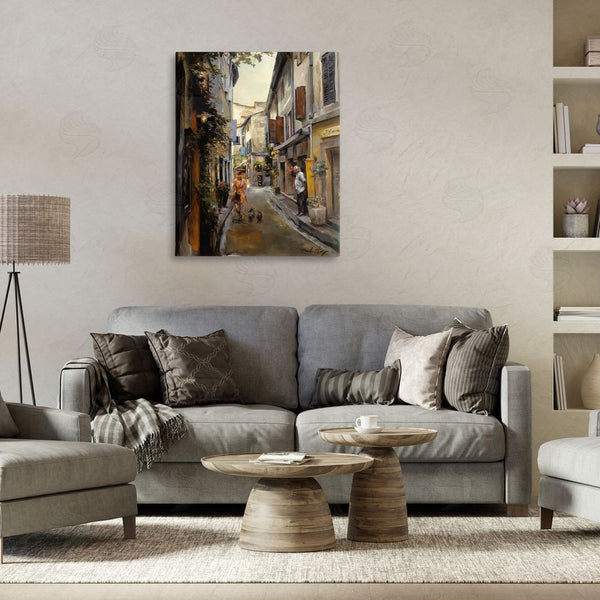 Stupell Industries Marilyn Hageman | European City Dog Walk Wall Art