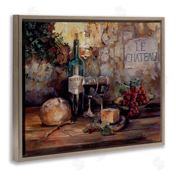 Stupell Industries Marilyn Hageman | Parisian Wine And Cheese Wall Art