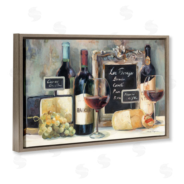 Stupell Industries Marilyn Hageman | Parisian Wine & Cheese Wall Art