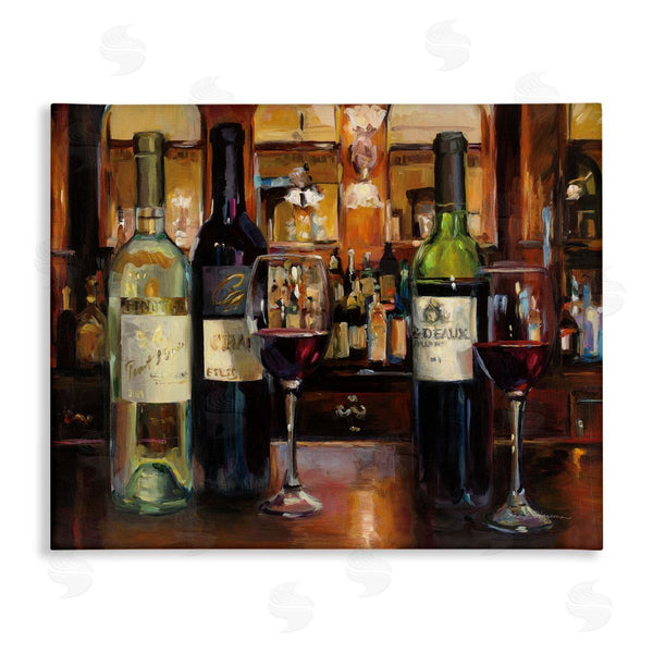 stupell industries Marilyn Hageman | Reflection of Wine Bottles Wall Art