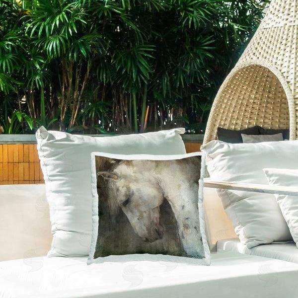 Stupell Industries Marilyn Hageman | Rustic Horse Portrait Printed Throw Pillow