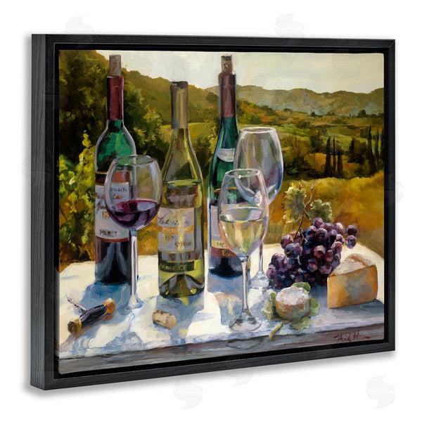 Stupell Industries Marilyn Hageman | Wine And Cheese Vineyard Wall Art