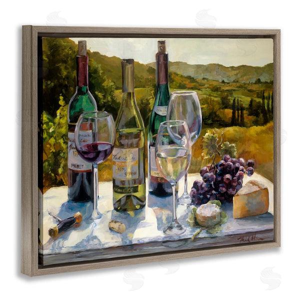 Stupell Industries Marilyn Hageman | Wine And Cheese Vineyard Wall Art