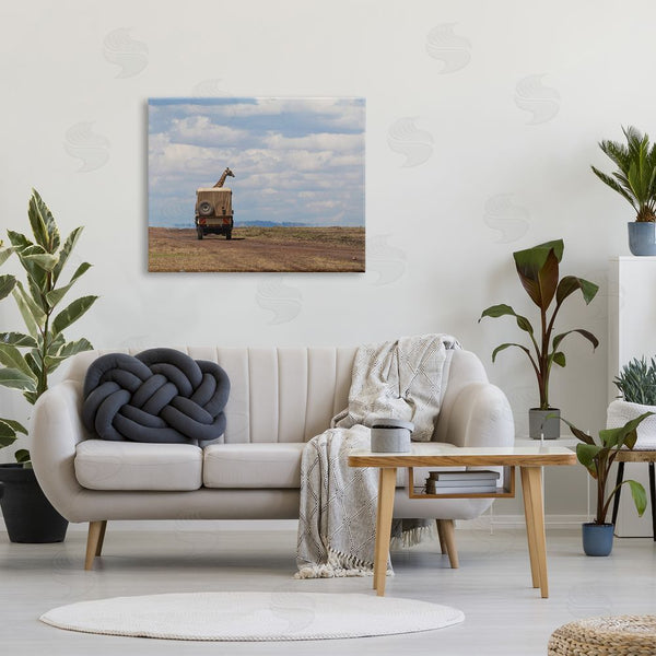 Stupell Industries Marilyn Parver | Giraffe In Safari Vehicle Wall Art