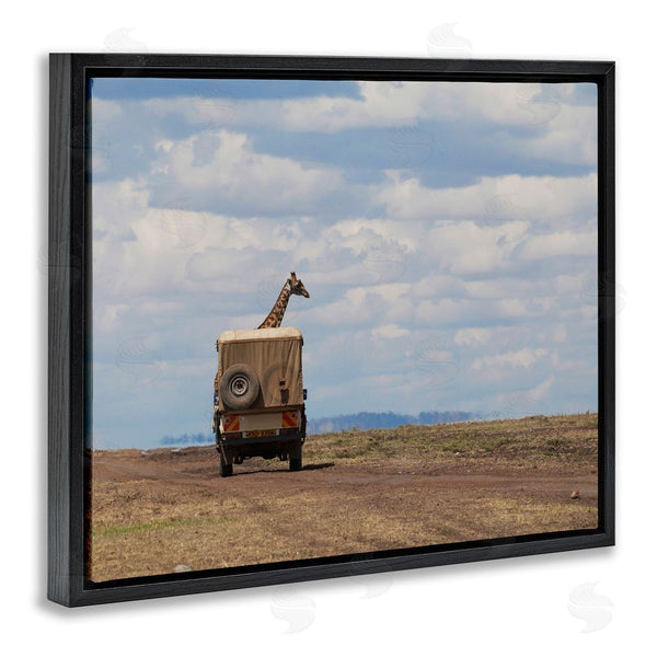 Stupell Industries Marilyn Parver | Giraffe In Safari Vehicle Wall Art