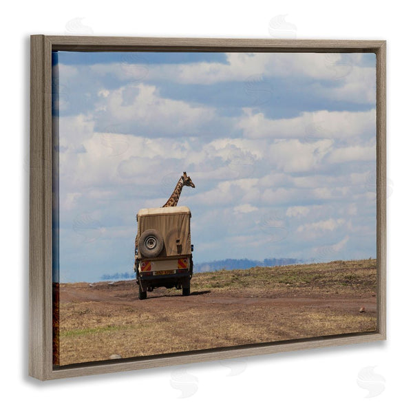 Stupell Industries Marilyn Parver | Giraffe In Safari Vehicle Wall Art