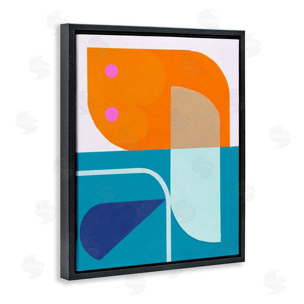 Stupell Industries Marion Griese | Orange & Blue Contemporary