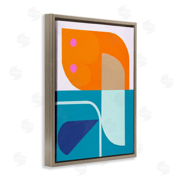 Stupell Industries Marion Griese | Orange & Blue Contemporary