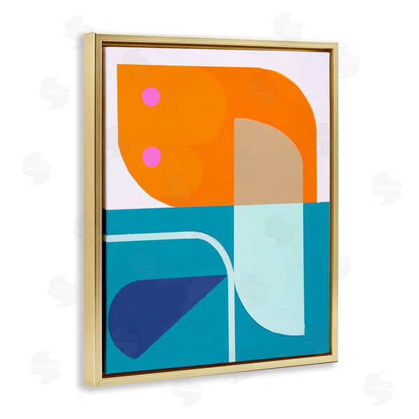 Stupell Industries Marion Griese | Orange & Blue Contemporary