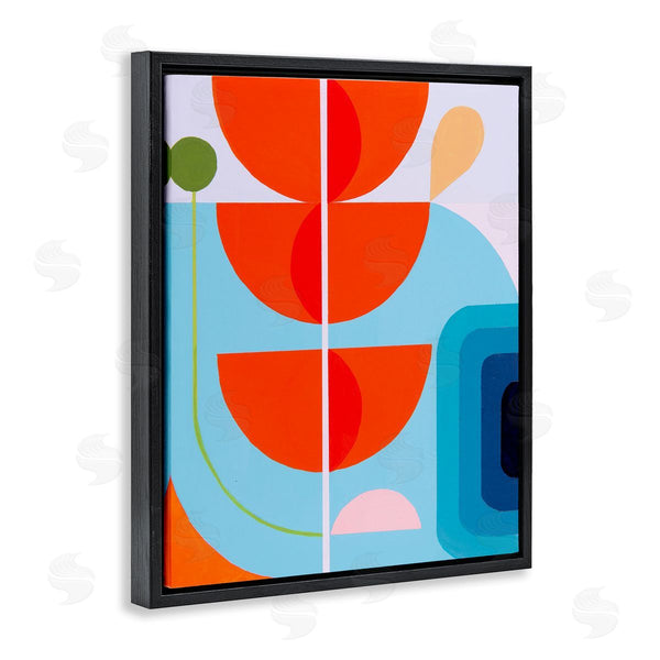 Stupell Industries Marion Griese | Red & Blue Modern Shapes
