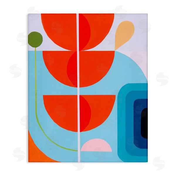 stupell industries Marion Griese | Red & Blue Modern Shapes