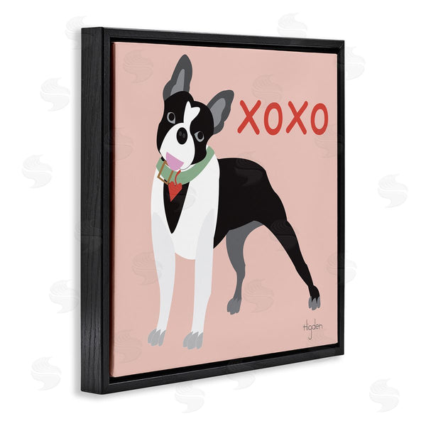 Stupell Industries Mark Higden | Boston Terrier Dog Hugs And Kisses