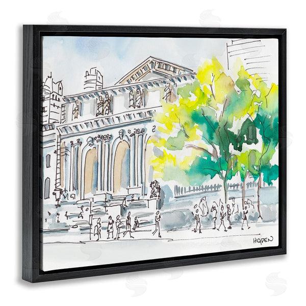 Stupell Industries Mark Higden | Classic City Architecture Watercolor Landscape