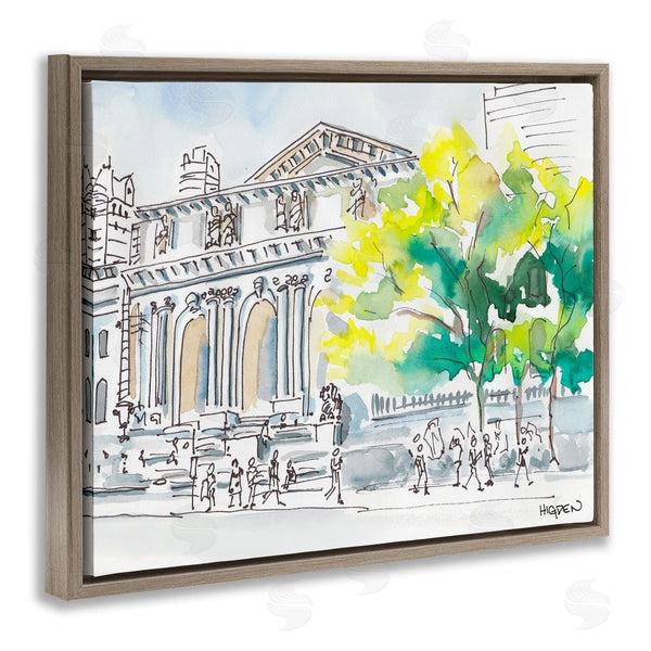 Stupell Industries Mark Higden | Classic City Architecture Watercolor Landscape
