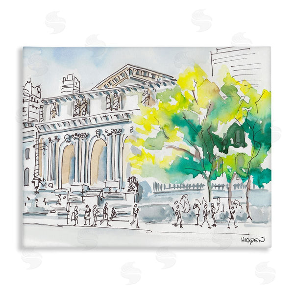 stupell industries Mark Higden | Classic City Architecture Watercolor Landscape