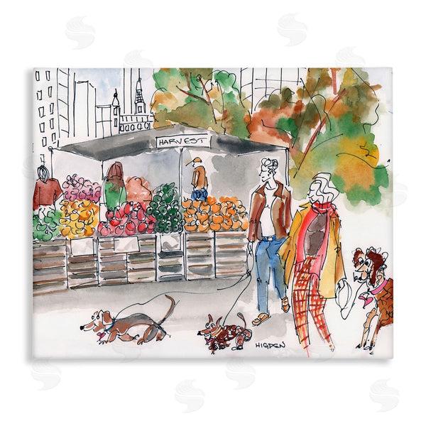 stupell industries Mark Higden | Farmers Market City Dog Walkers