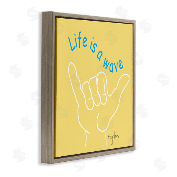 Stupell Industries Mark Higden | Life's A Wave Surf's Up Sign