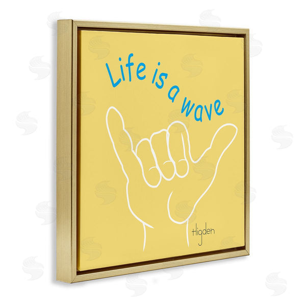 Stupell Industries Mark Higden | Life's A Wave Surf's Up Sign