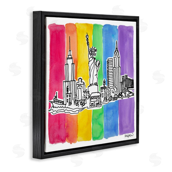Stupell Industries Mark Higden | New York City Skyline Rainbow