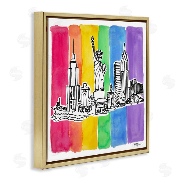 Stupell Industries Mark Higden | New York City Skyline Rainbow
