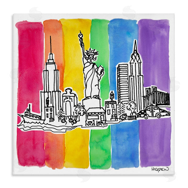 stupell industries Mark Higden | New York City Skyline Rainbow